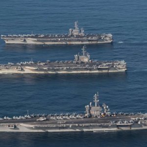 3 Aircraft Carriers in the Pacific