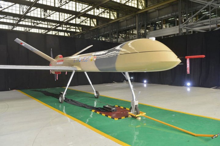 Indonesia's PTDI unveiled a prototype of its Elang Hitam (Black Eagle) armed reconnaissance MALE UAV on 30 December. (PTDI)