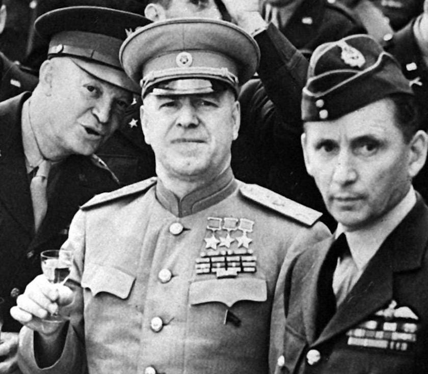 George Zhukov Dwight Eisenhower Arthur Tedder