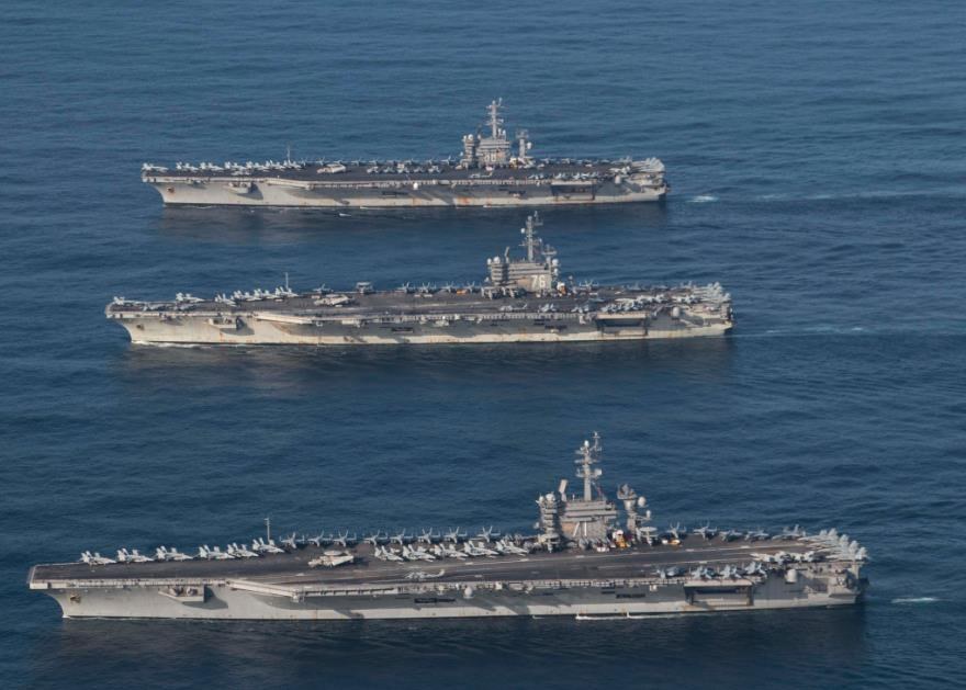 3 Aircraft Carriers in the Pacific