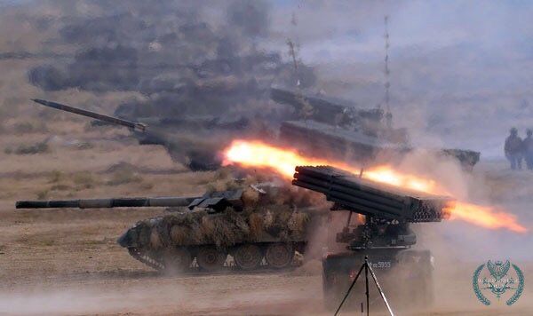 MLRS with Armored forces