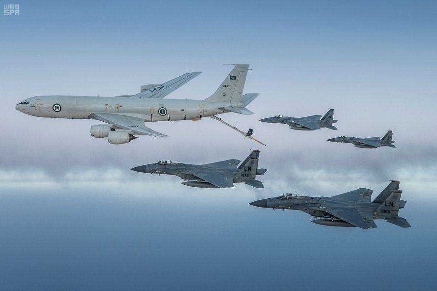 RSAF KC-135 refueling  F15's