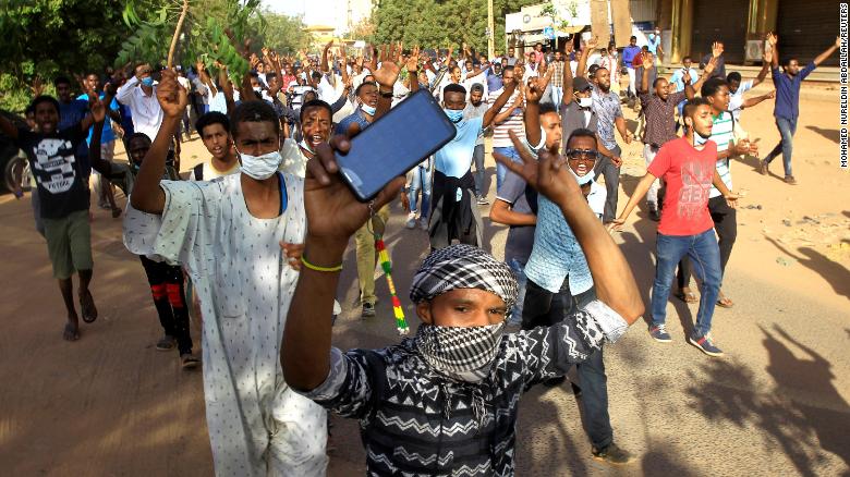 Protests erupted in Sudan last December.