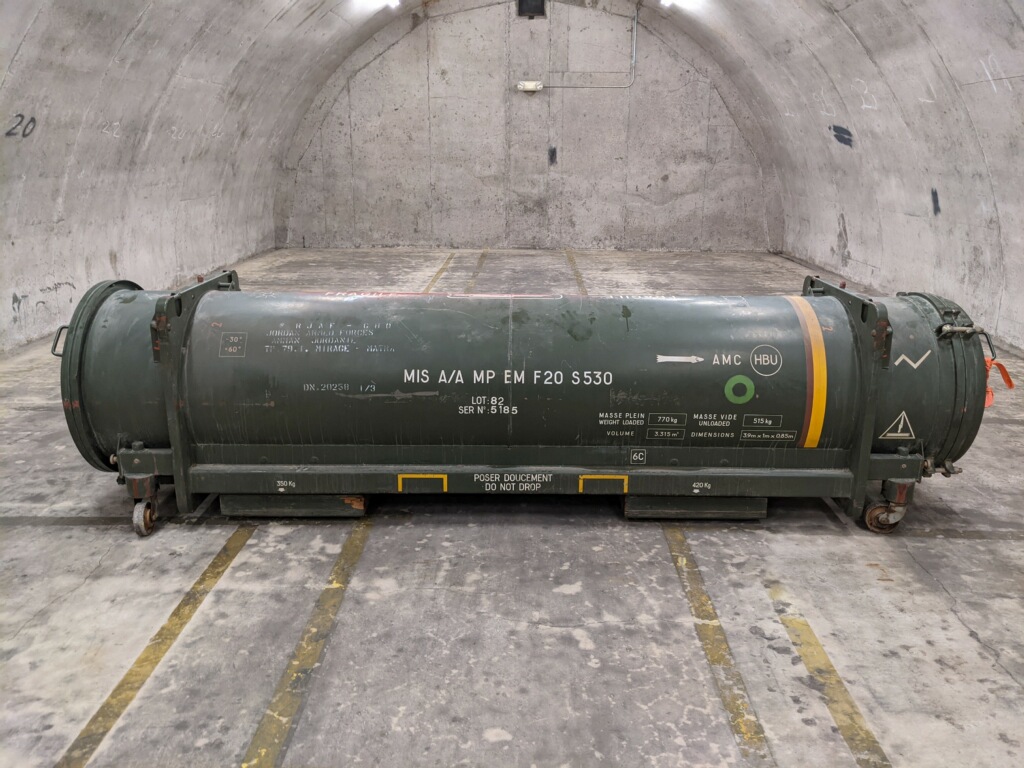 The missile was live but unarmed