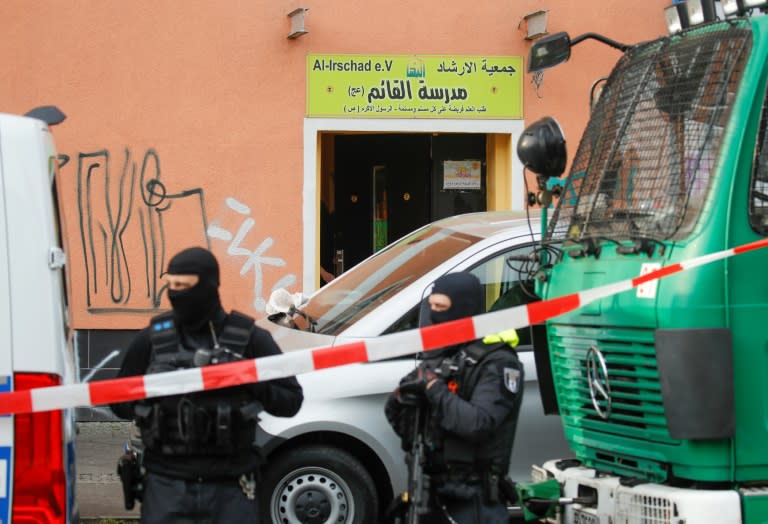 Interior Minister Horst Seehofer banned all activities of Lebanon's Iran-backed Hezbollah movement in Germany, with police raiding on mosques and other places in Berlin and other cities. (AFP Photo/Odd ANDERSEN)