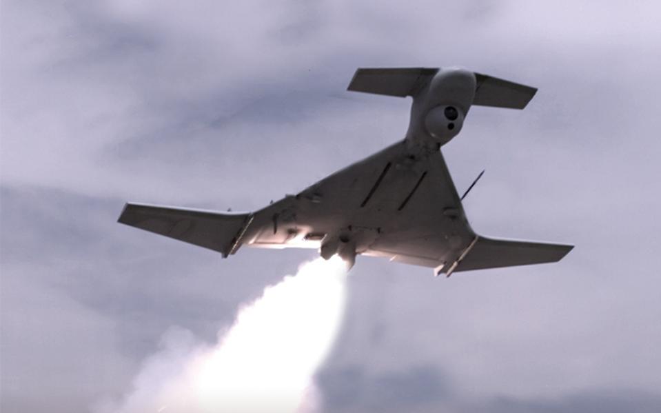 A jet-powered drone