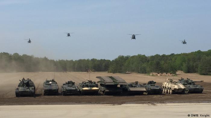 Bundeswehr's full NATO complement was on display in Munster (DW/B. Knight)